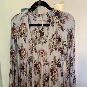Free People long sleeve floral top